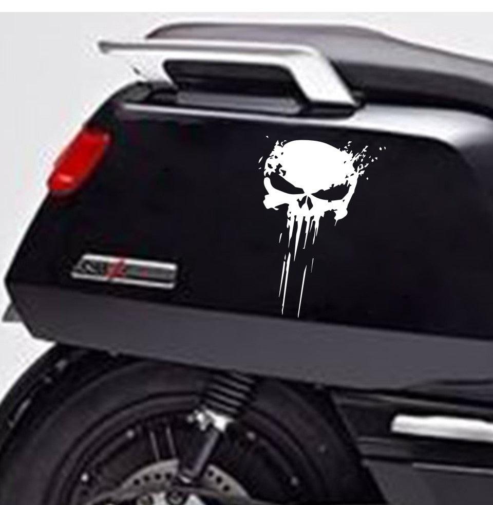 22*15cm Punisher Skull Sticker 3D Car Stickers and Decal Car Blood Vinyl Reflective Sticker Car Styling Accessories Stickers - KinglyDay