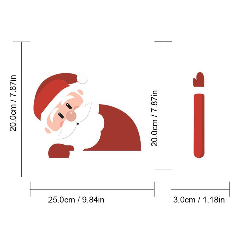 Santa Claus Car Rear Window Wiper Sticker Christmas Car Styling Funny Waving Arm Rear Windshield Decals Auto Decoration Stickers - KinglyDay