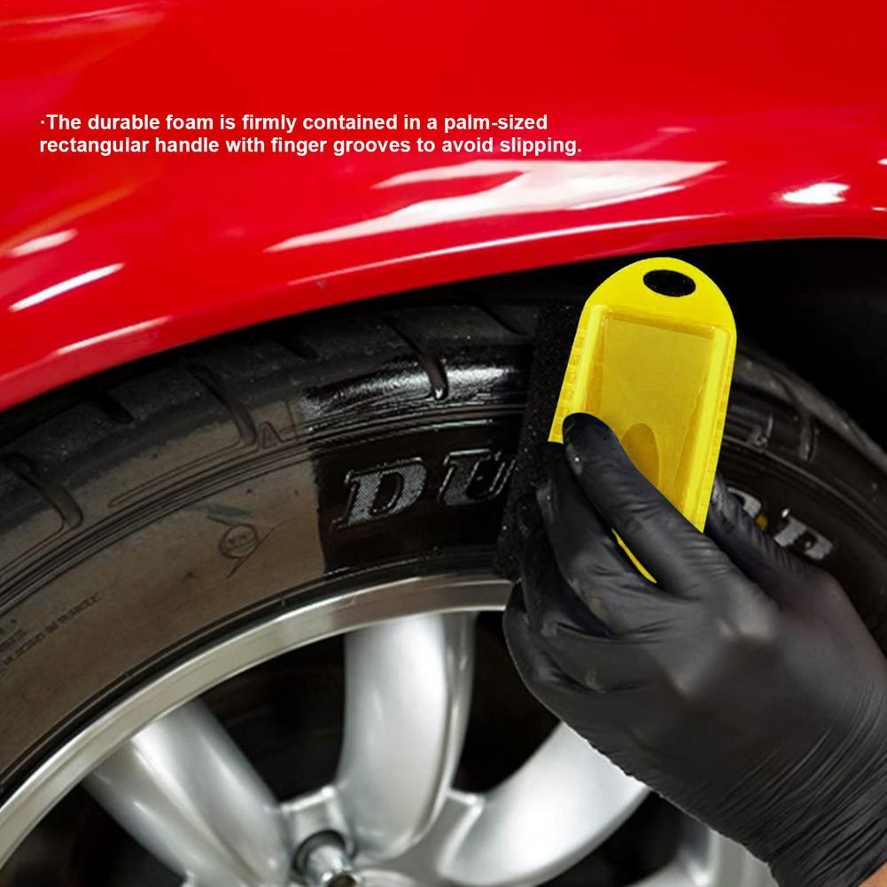 Car Wheel Polishing Waxing Sponge Brush High Pressure Cleaner Car Tire Cleaning Brush Car Products Car Detail Clean Accessories - KinglyDay