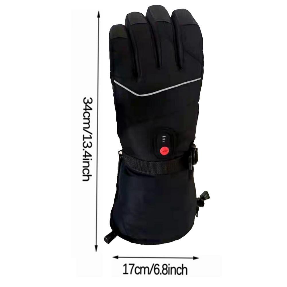 Heated Gloves & Winter Gloves ,Motorcycle Gloves,3 Heating Levels Waterproof & Rechargeable Touch Screen Heated Gloves - KinglyDay