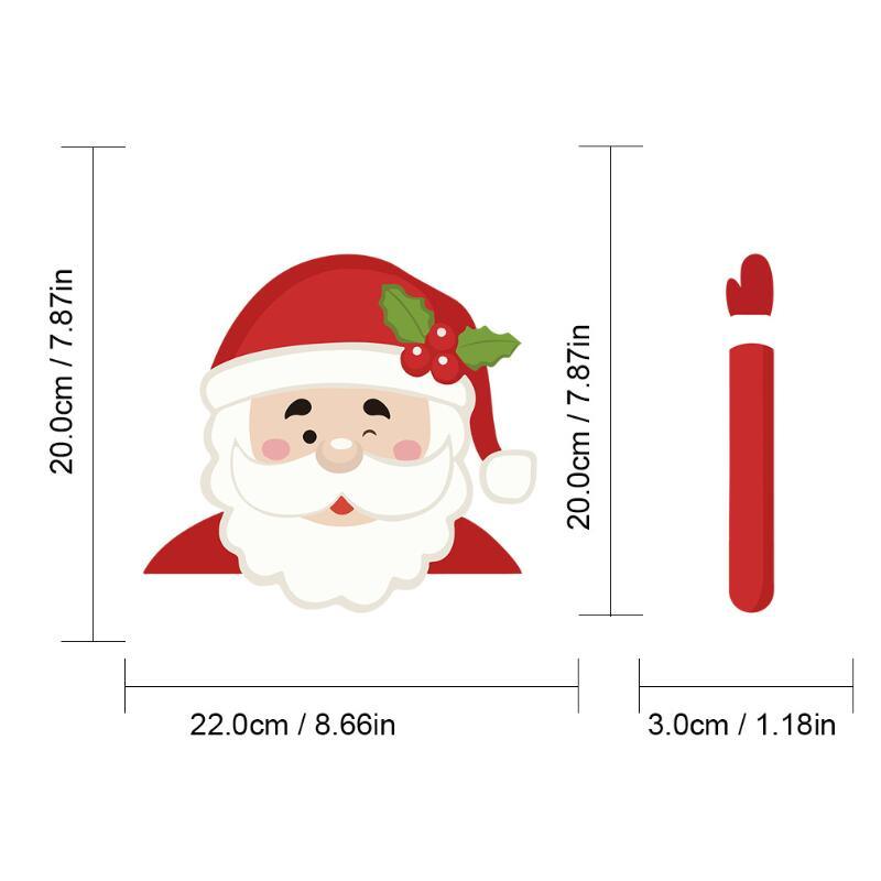 Santa Claus Car Rear Window Wiper Sticker Christmas Car Styling Funny Waving Arm Rear Windshield Decals Auto Decoration Stickers - KinglyDay