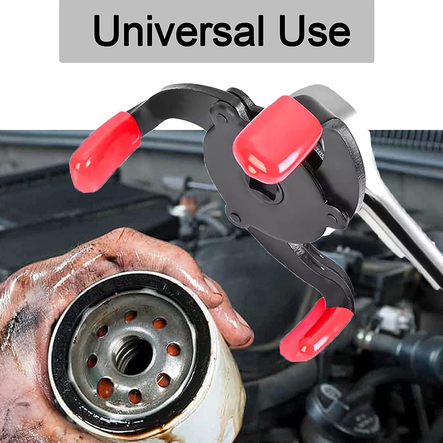 Universal 3 Jaw Oil Filter Remover Tool Cars Oil Filter Removal Tool Interface Special Tools Oil Filter Wrench Tool - KinglyDay