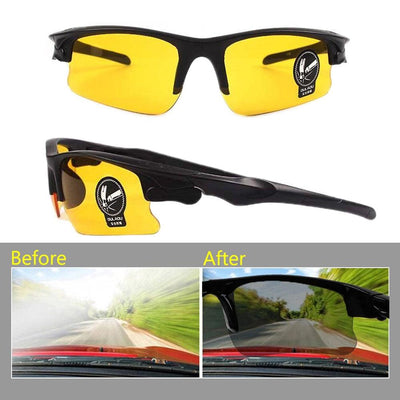 Day Night Car Vision Driver's Eyewear Anti Anti-Glare Night Vision Driver Goggles Night Driving Enhanced Light Glasses - KinglyDay