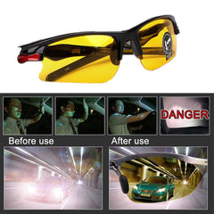 Day Night Car Vision Driver's Eyewear Anti Anti-Glare Night Vision Driver Goggles Night Driving Enhanced Light Glasses - KinglyDay