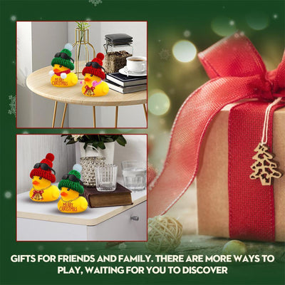 Christmas Car Yellow Duck Ornaments Duck Car Dashboard Decorative Sunglasses Necklace Ornaments Interior Auto Accessories Decor - KinglyDay