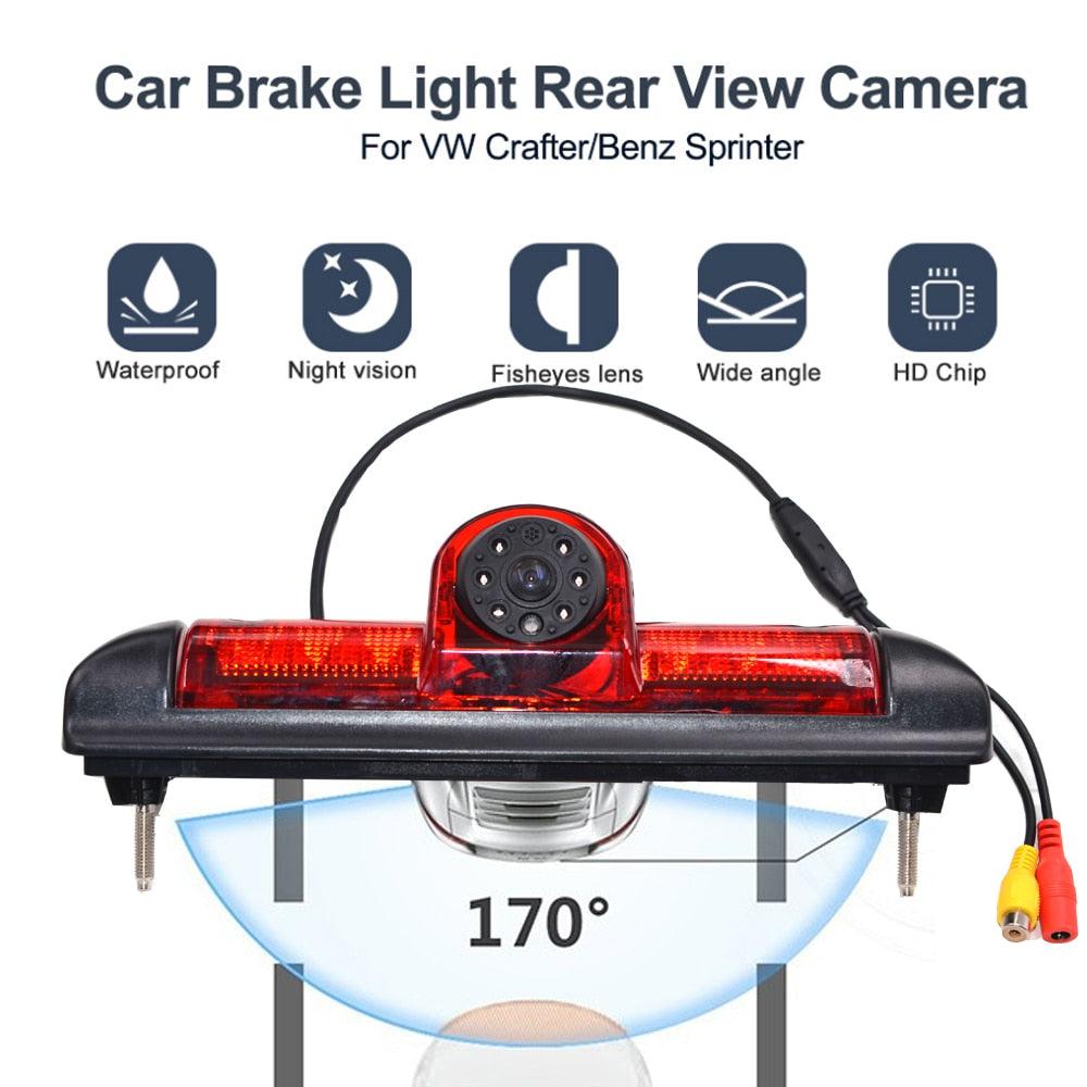 170 Degree Car 3rd Brake Light Rear View Camera Waterproof Night Vision Reverse For Fiat Ducato Peugeot Boxer Citroen Jumper - KinglyDay