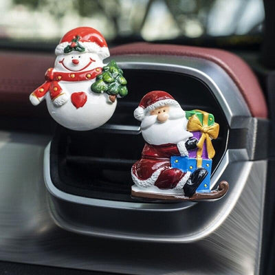 6 Style Car Perfume Santa Claus Air Outlet Clip Freshener Fragrance-Aromatherapy Air Conditioning Christmas Ornaments Decoration - KinglyDay