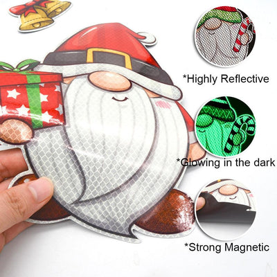 Car Sticker Festival Supplies Luminous Christmas Refrigerator Magnets Sticker Party Props Creative Crafts for Automobile Offices - KinglyDay