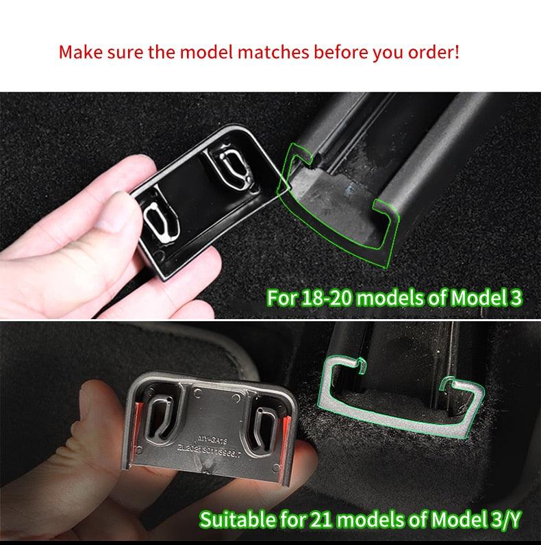 For Tesla Model 3 Model Y 18-21 Rear Seat Slide Rail Soft Rubber Plug Protection Car Interior Function Accessories - KinglyDay