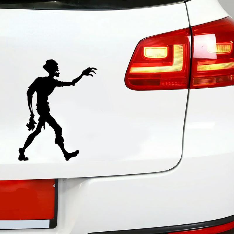 Play Stickers Happy Halloween Walking Zombie Waterproof Vinyl Decal DIY Car Styling Car Accessories Pegatinas Para Coche - KinglyDay