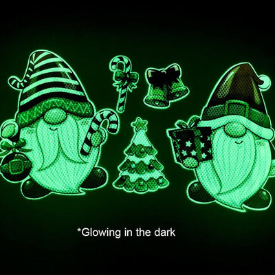 Car Sticker Festival Supplies Luminous Christmas Refrigerator Magnets Sticker Party Props Creative Crafts for Automobile Offices - KinglyDay