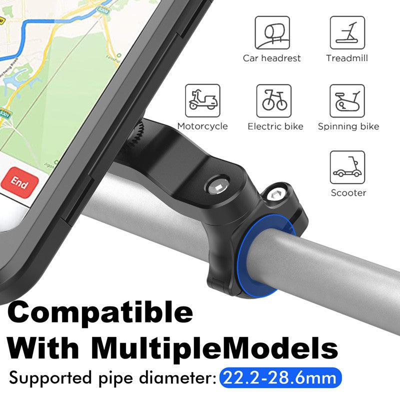 Adjustable Waterproof Bicycle Mobile Phone Holder Mount Universal Bike Motorcycle Handlebar Cell Phone Support Mount Bracket Bag - KinglyDay