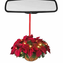 Wreath Christmas Tree Decorations Christmas Tree Wooden Pendant Hanging Ornaments Mini Pendant For Wall Window Tree Car Rearview - KinglyDay