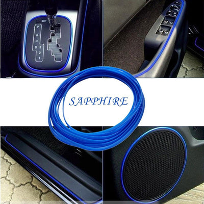 Car Decorative Trim Strips Styling Auto Accessories Interior Exterior Moulding Strip Line Pink And Purple Color - KinglyDay