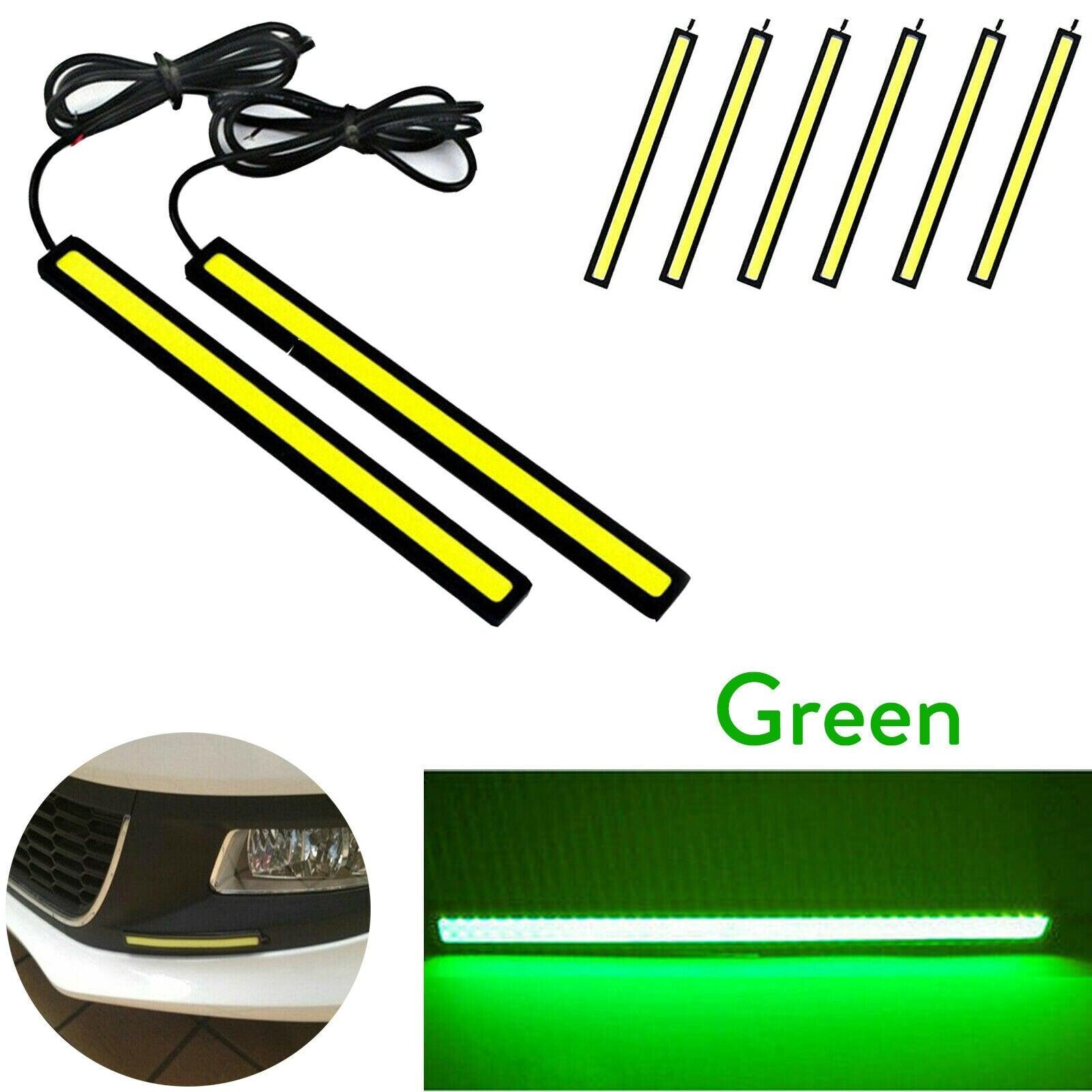 Ultra Thin Bright LED COB Strip Waterproof DC 12V DRL Lamp Day Time Running Driving Lamp for Auto Car Side Light Fog Light - KinglyDay