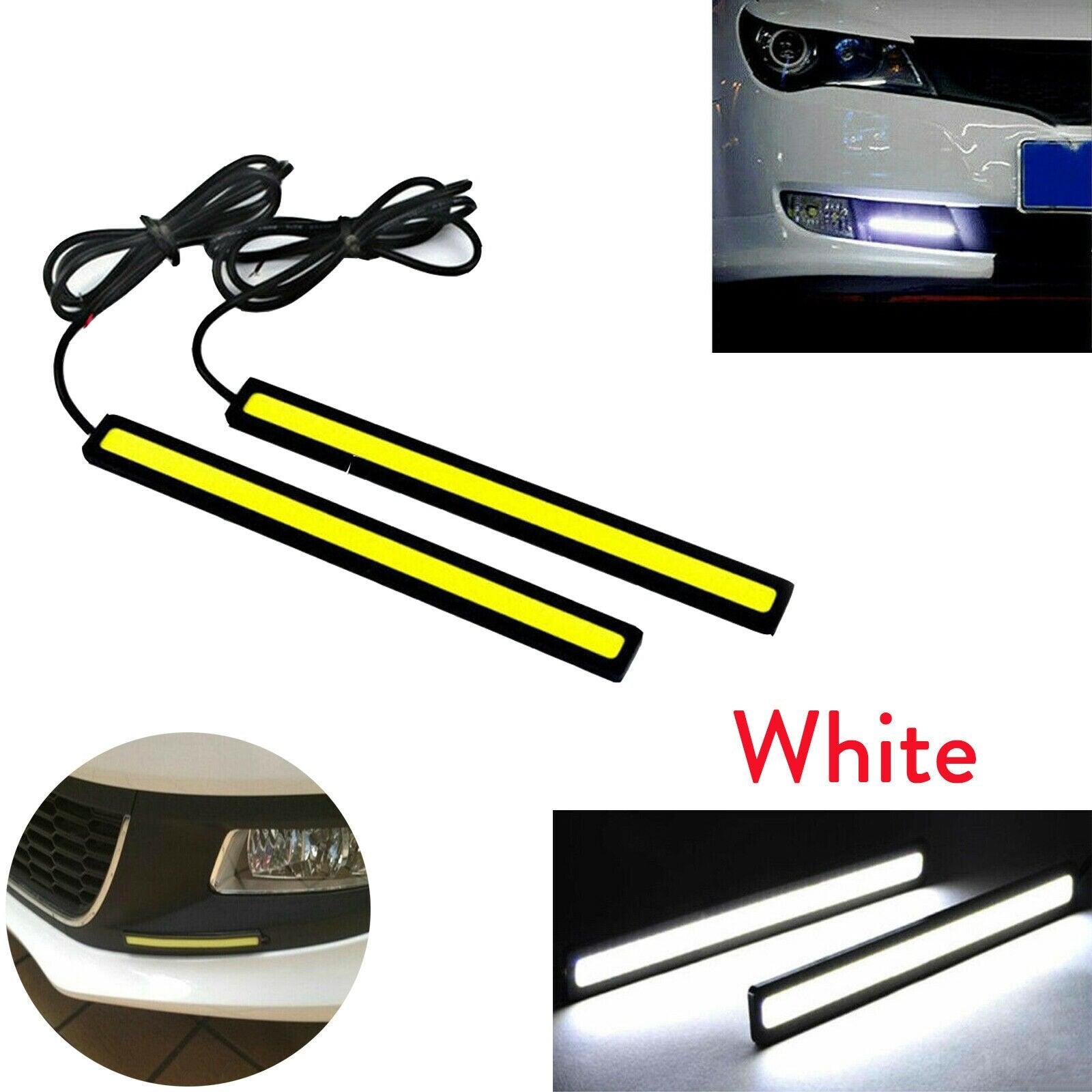 Ultra Thin Bright LED COB Strip Waterproof DC 12V DRL Lamp Day Time Running Driving Lamp for Auto Car Side Light Fog Light - KinglyDay