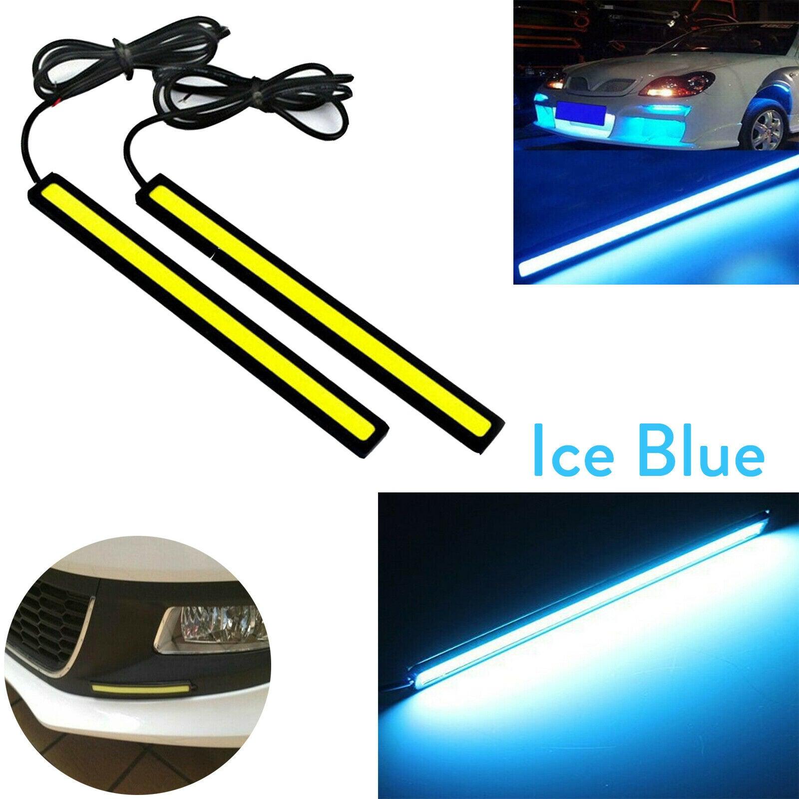 Ultra Thin Bright LED COB Strip Waterproof DC 12V DRL Lamp Day Time Running Driving Lamp for Auto Car Side Light Fog Light - KinglyDay