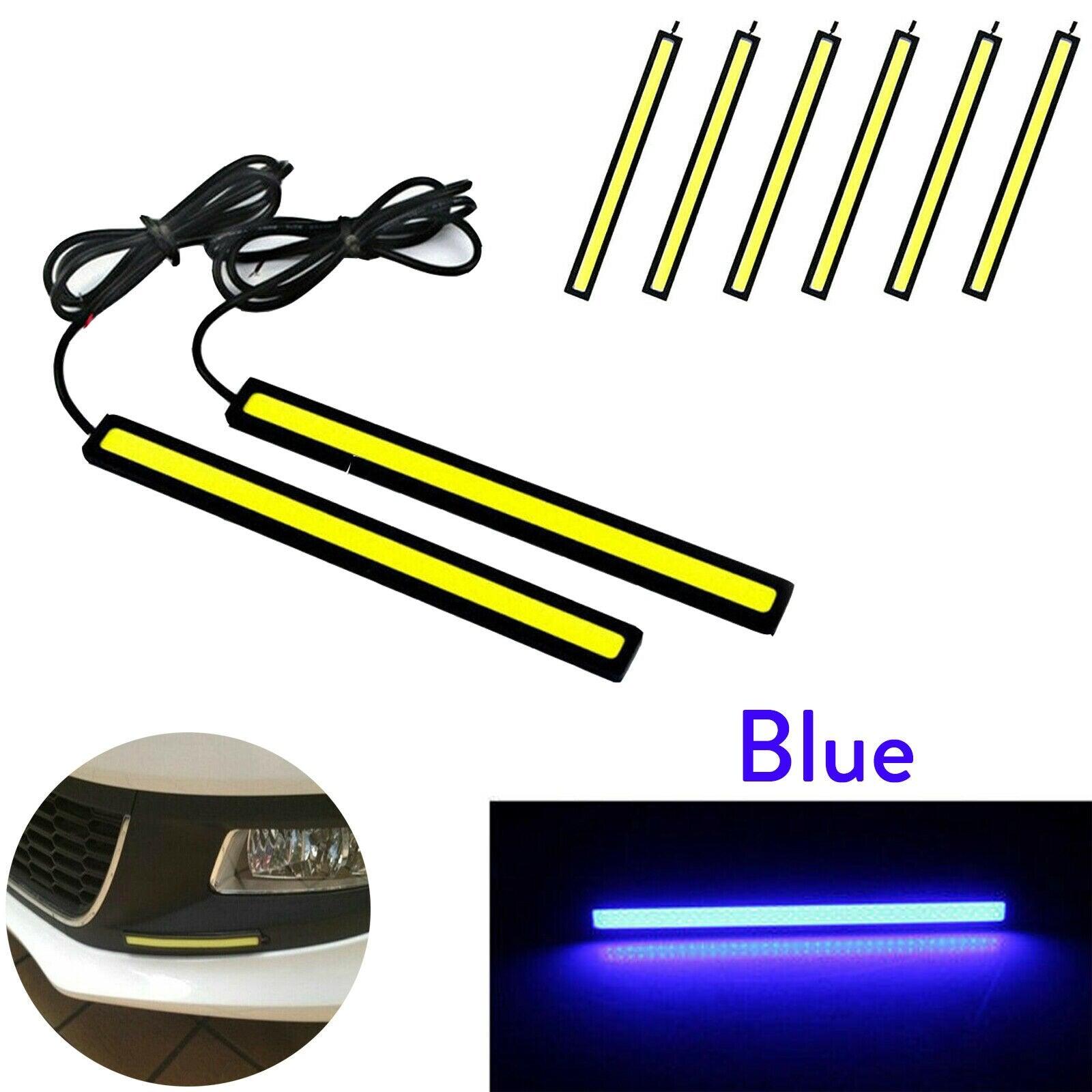 Ultra Thin Bright LED COB Strip Waterproof DC 12V DRL Lamp Day Time Running Driving Lamp for Auto Car Side Light Fog Light - KinglyDay