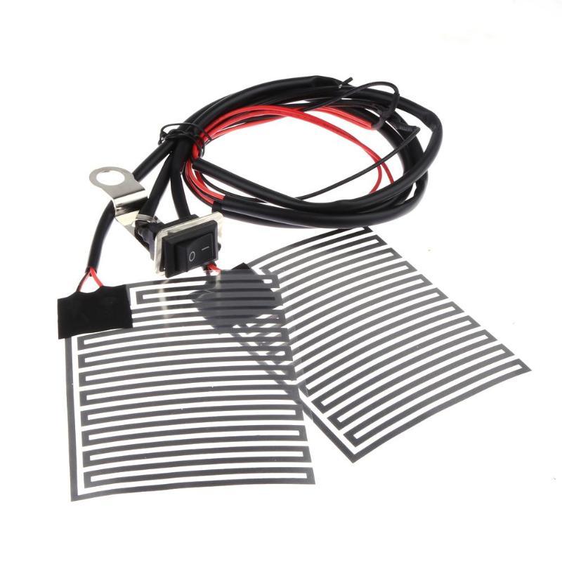 Universal Heated Grips 12V Motorcycle Electric Heating Handle Kit Refit Hand Set Universal Electric Heating Insert Handlebar Pad - KinglyDay