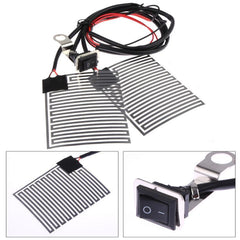 Universal Heated Grips 12V Motorcycle Electric Heating Handle Kit Refit Hand Set Universal Electric Heating Insert Handlebar Pad - KinglyDay