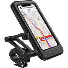 Adjustable Waterproof Bicycle Mobile Phone Holder Mount Universal Bike Motorcycle Handlebar Cell Phone Support Mount Bracket Bag - KinglyDay