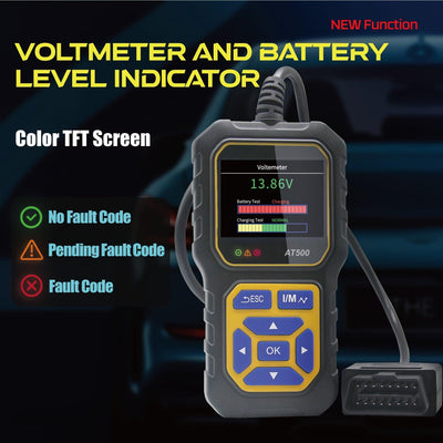 Car Code Reader, OBD2 Scanner Check Engine Light Fault Code Reader Scanner CAN Diagnostic Scan Tool For All OBDII Protocol Cars Since1996 - KinglyDay