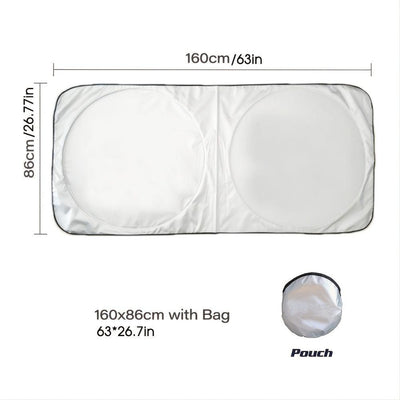 Car Window Sunshade Cover Sun Shade Windshield Visor Protector Windscreen Folding Auto UV Protection Curtain Styling RV Accessories - KinglyDay