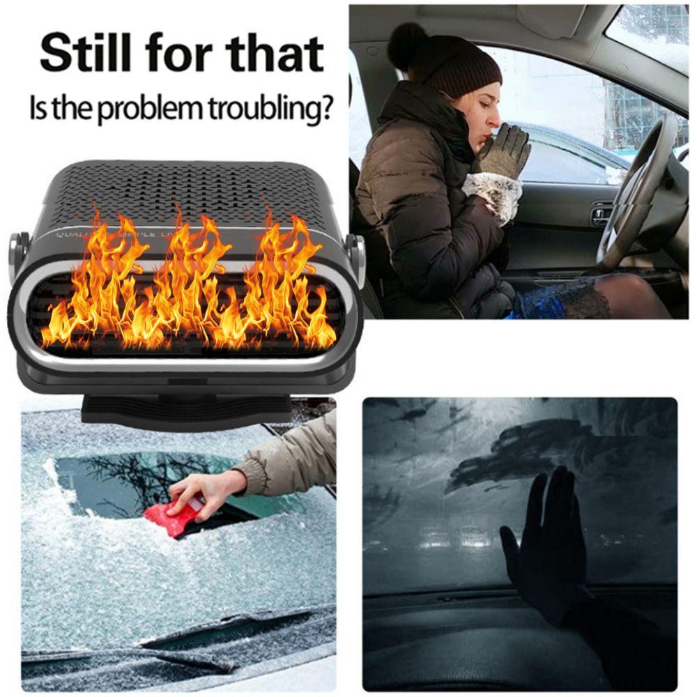 2023 Portable Car Heater Fast Heating Quickly Defrost Defogger Demister Heat Cooling Fan - KinglyDay