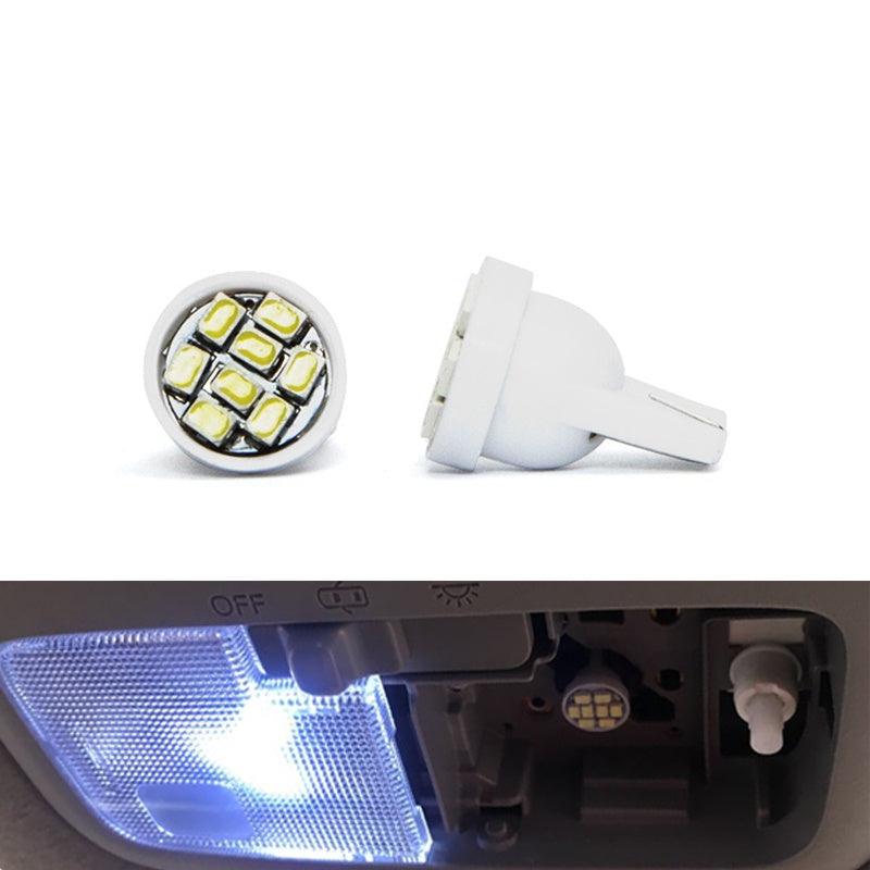 5x T10 W5W LED Lamp For Car Interior Instrunment 12V Auto Reading Dome License Plate Trunk Luggage 5W5 Super Bright White - KinglyDay