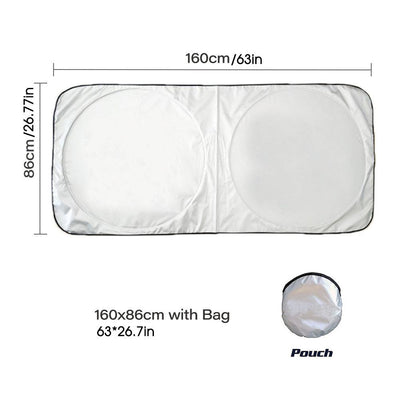 Car Window Sunshade Cover Sun Shade Windshield Visor Protector Windscreen Folding Auto UV Protection Curtain Styling RV Accessories - KinglyDay