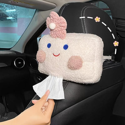Car Flower Head Neck Pillow, Car Automotive Seat Neck Pillow, Car Waist Pillow Cartoon Cute Supplies Car Accessories Women - KinglyDay
