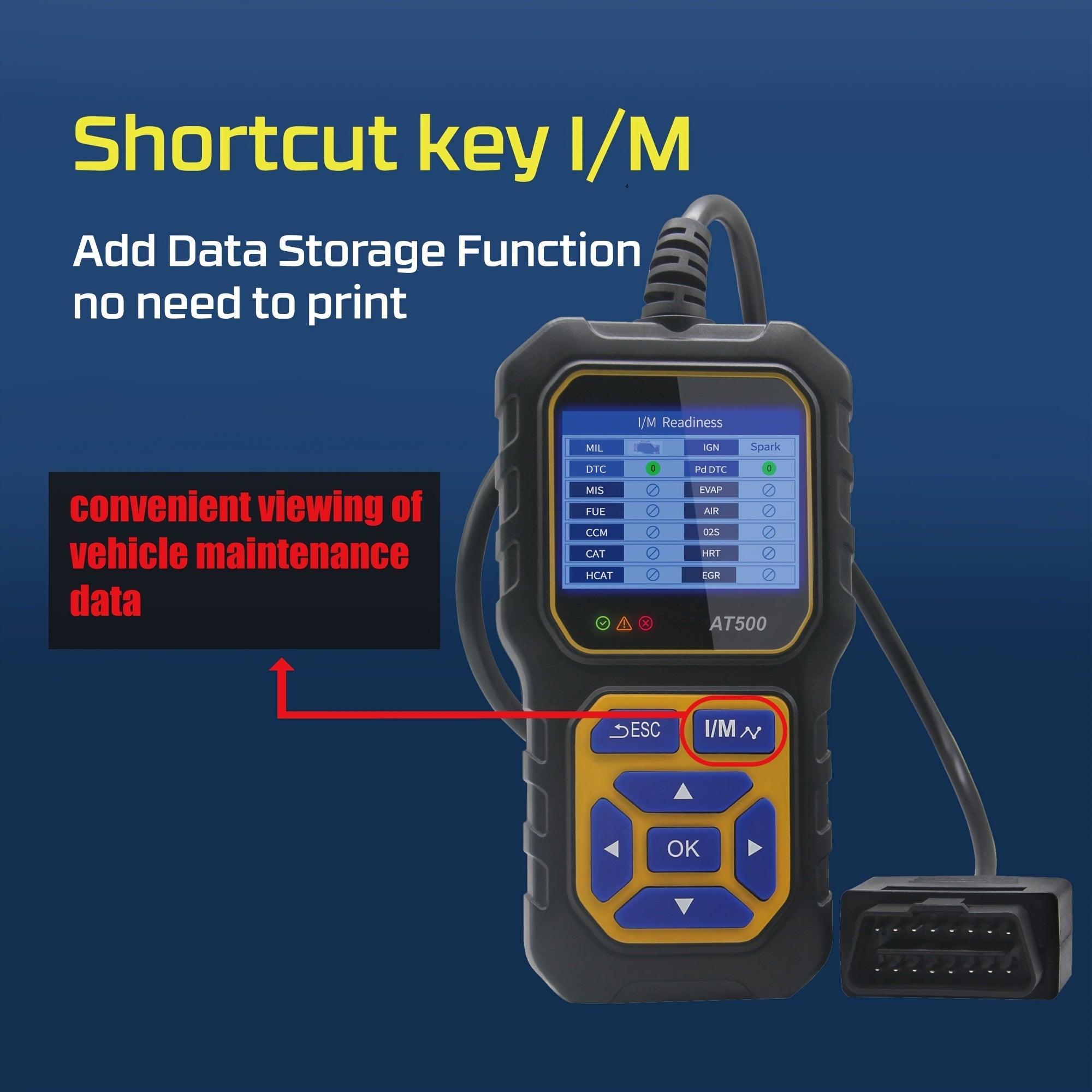 Car Code Reader, OBD2 Scanner Check Engine Light Fault Code Reader Scanner CAN Diagnostic Scan Tool For All OBDII Protocol Cars Since1996 - KinglyDay