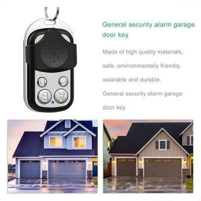 Universal Remote Control 433MHZ with 4 Code Buttons for Garage Door / Gate Copier Control for Brushed Steel Electronic Gate - KinglyDay