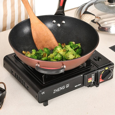 RV Portable Picnic Stove Outdoor Hot Pot Gas Windproof Card Magnetic Gas Stove - KinglyDay