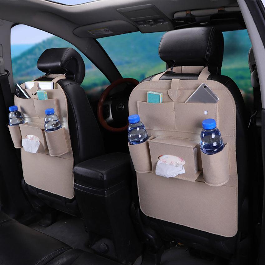 1pc Car Back Seat Organizers, Storage Pockets Kick Mats Car Back Seat Protectors Tissue Boxcup Holder Laptop Table Car Eating Tray For Parking Only - KinglyDay