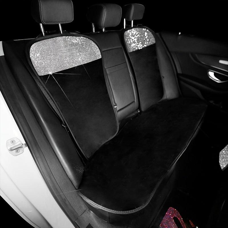 1PC Car Seat Cover, Universal Fit Most Cars Universal Long Plush Car Seat Cover Diamond Auto Interior Seat Cushion Car Accessories For Women - KinglyDay