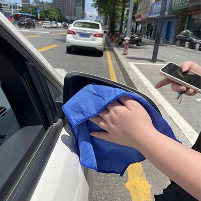 2 Pcs Car Coral Fleece Auto Wiping Rags Efficient Super Absorbent Microfiber Cleaning Cloth Home Towel Wash 30x30 - KinglyDay