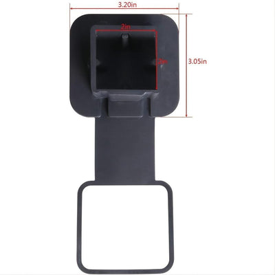 Car Trailer Hitch Tube Cover, 2'' Rubber Hitch Tube Cover Plug Cap Insert 2 Inch Receivers Class 3 4 5 For Dodge Ram Porsche Benz Toyota Ford Jeep - KinglyDay