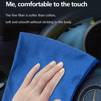 2 Pcs Car Coral Fleece Auto Wiping Rags Efficient Super Absorbent Microfiber Cleaning Cloth Home Towel Wash 30x30 - KinglyDay