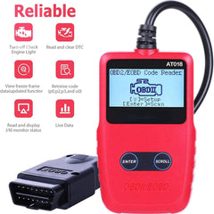 Kinglyday OBD2 Scanner Check Engine Fault Code Reader, Read Codes Clear Codes, View Freeze Frame Data, I/M Readiness Smog Check CAN Diagnostic Scan Tool, Universal - KinglyDay