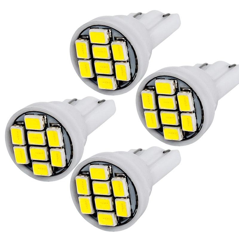 5x T10 W5W LED Lamp For Car Interior Instrunment 12V Auto Reading Dome License Plate Trunk Luggage 5W5 Super Bright White - KinglyDay