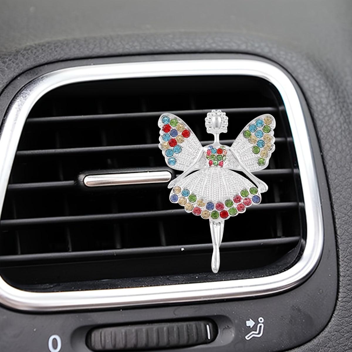 Angel Ballet Girl Car Air Vent Decoration Clip Car Accessaries, NO Scent Tablet - KinglyDay