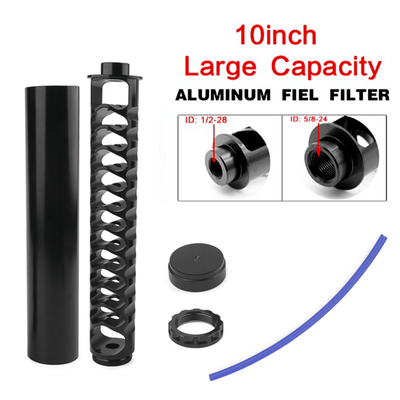 1/2-28, 5/8-24 Fuel Filter, Solvent Trap Kit for NAPA 4003, WIX 24003 6″ 10″ - KinglyDay