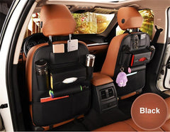 Leather Car-Styling Back Seat Storage Bag Organizer Multi-Pocket Storage - KinglyDay