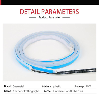 2PCS Car Door Streamer Lights Waterproof Car Flexible RGB Light Strip LED Lamp - KinglyDay