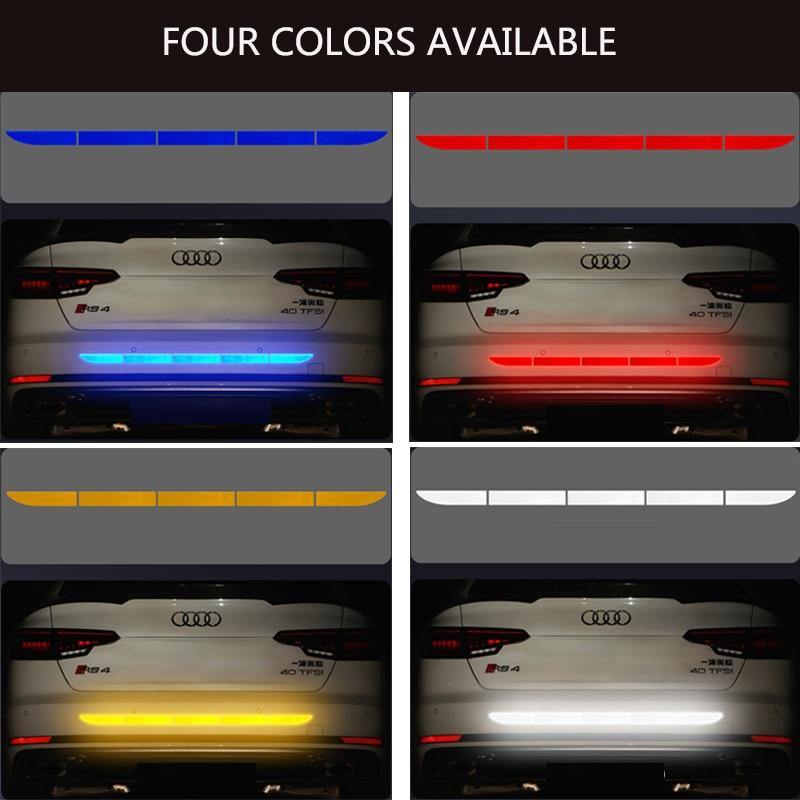 Car Auto Reflective Warn Strip Tape Bumper Safety Stickers Decal Car Accessories - KinglyDay