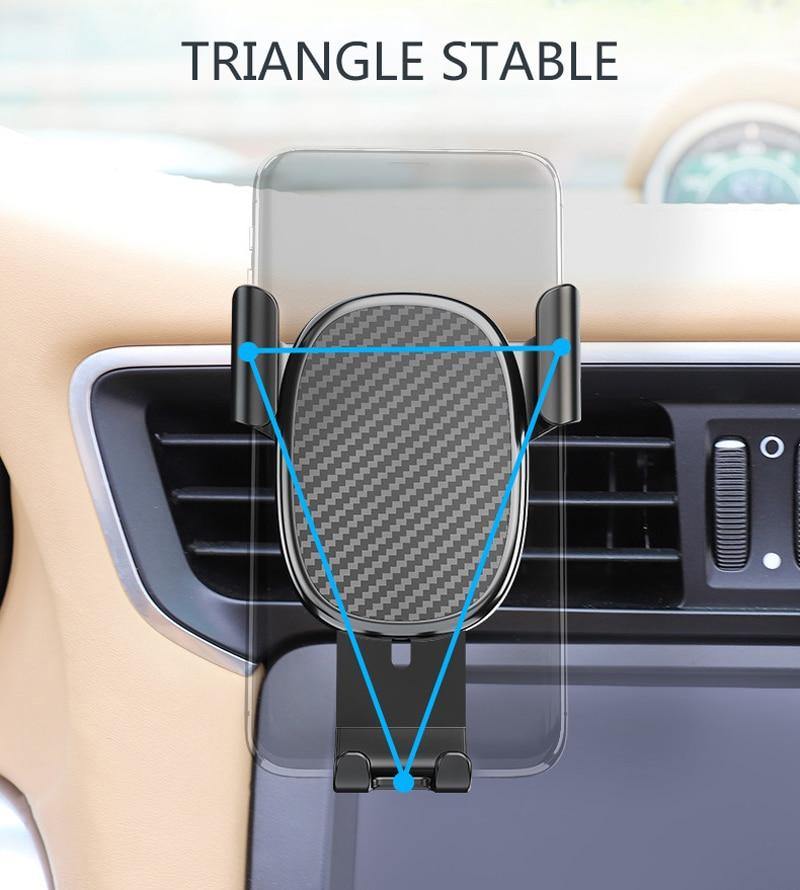 Car Holder Phone Stand Steady Fixed Bracket Gravity sensing Auto Grip - KinglyDay