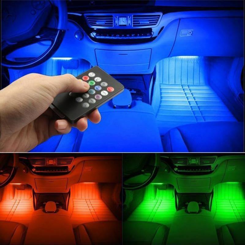 36 LED Car Charge Interior Accessories Floor Decorative Atmosphere Lamp Light - KinglyDay