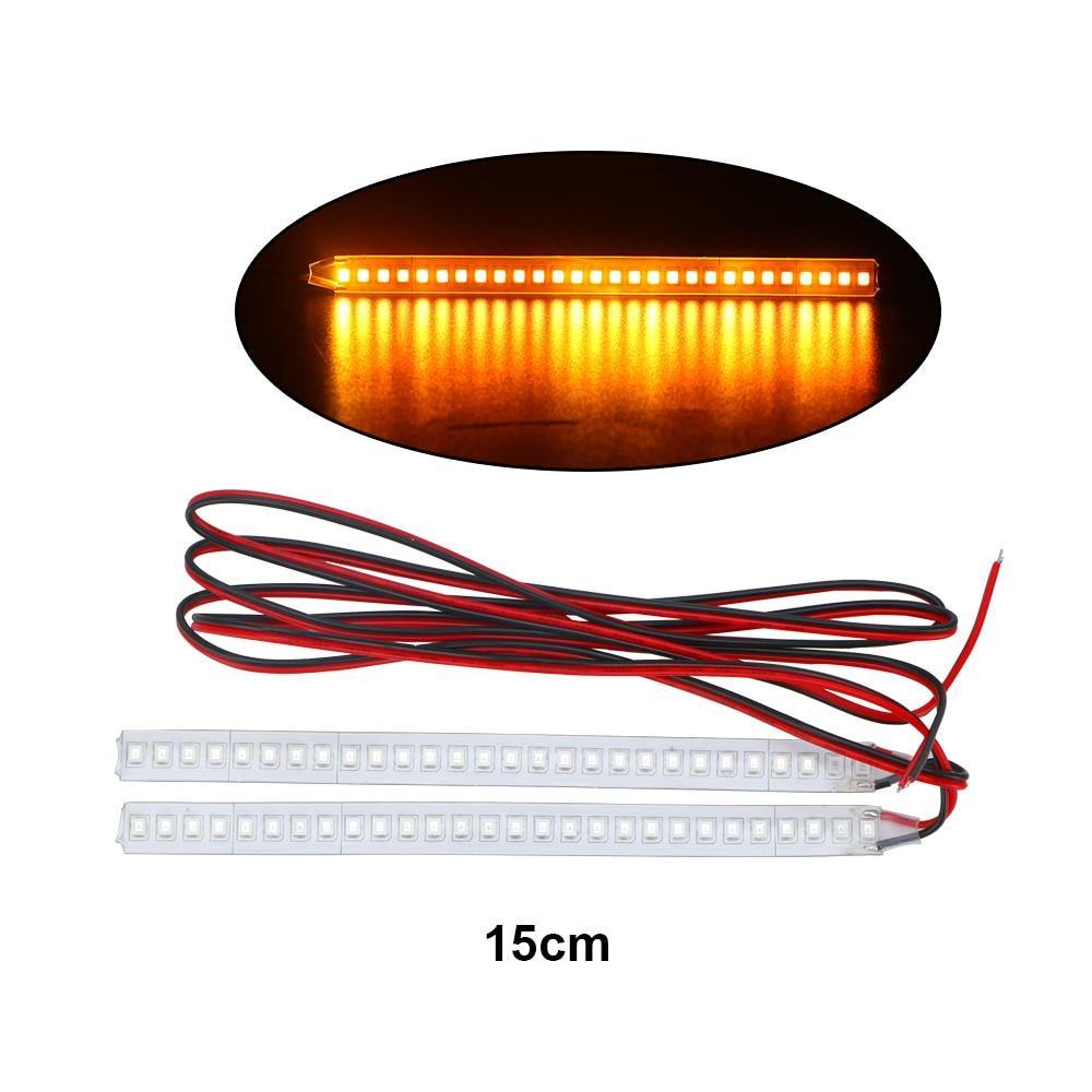 2PCS Car Rear view Mirror LED Strip Lamp Flowing Turn Signal Side Lights 12V - KinglyDay