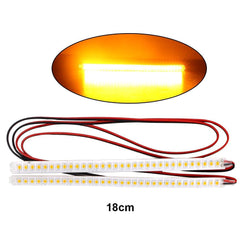 2PCS Car Rear view Mirror LED Strip Lamp Flowing Turn Signal Side Lights 12V - KinglyDay